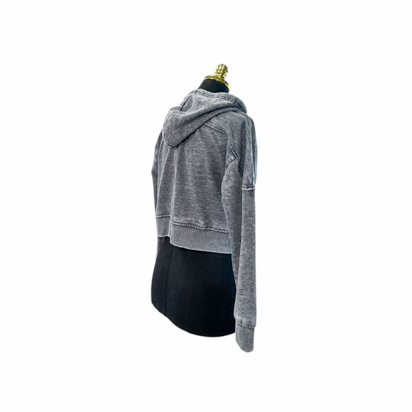 Balance Collection Grey Cropped Hoodie - Size Small - Picture 3 of 7